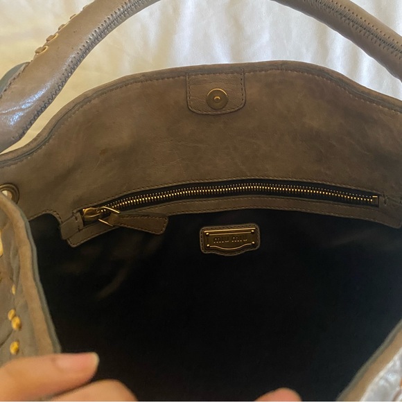 Miu Miu Quilted and Gold Studded Brown Bag - Picture 6 of 8